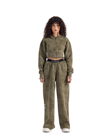 pistachio tie dye wide leg