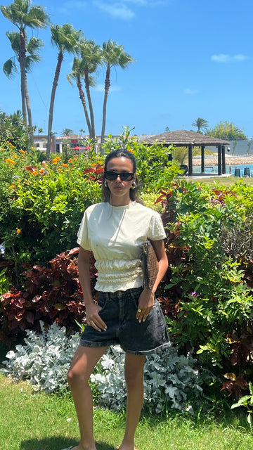 Shirred Waist Top