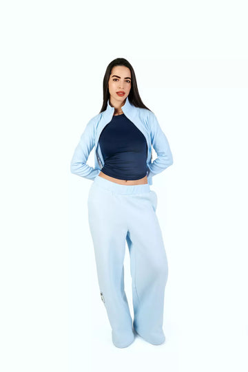 baby blue wide leg
