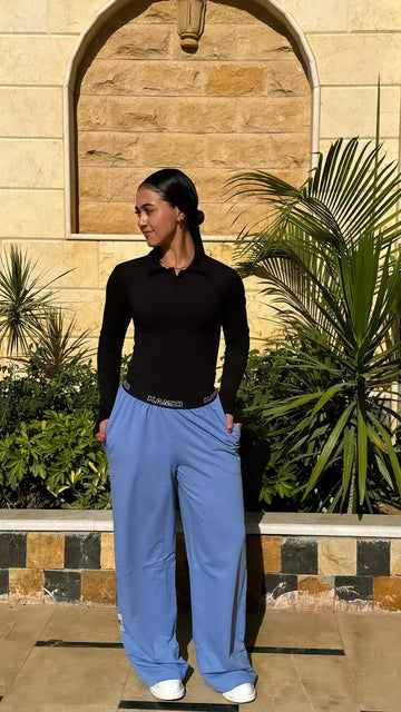 kamzi steel blue pants
