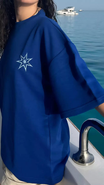 royal blue oversized tshirt