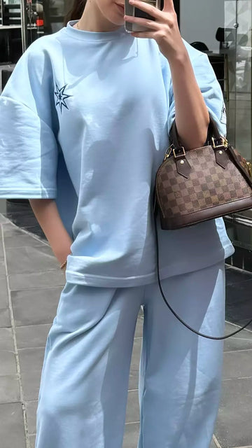 baby blue oversized tshirt