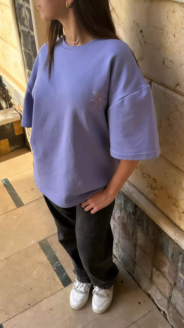 dark purple oversized shirt