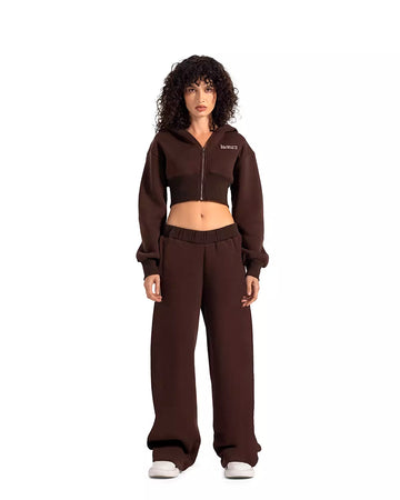 chocolate cropped jacket