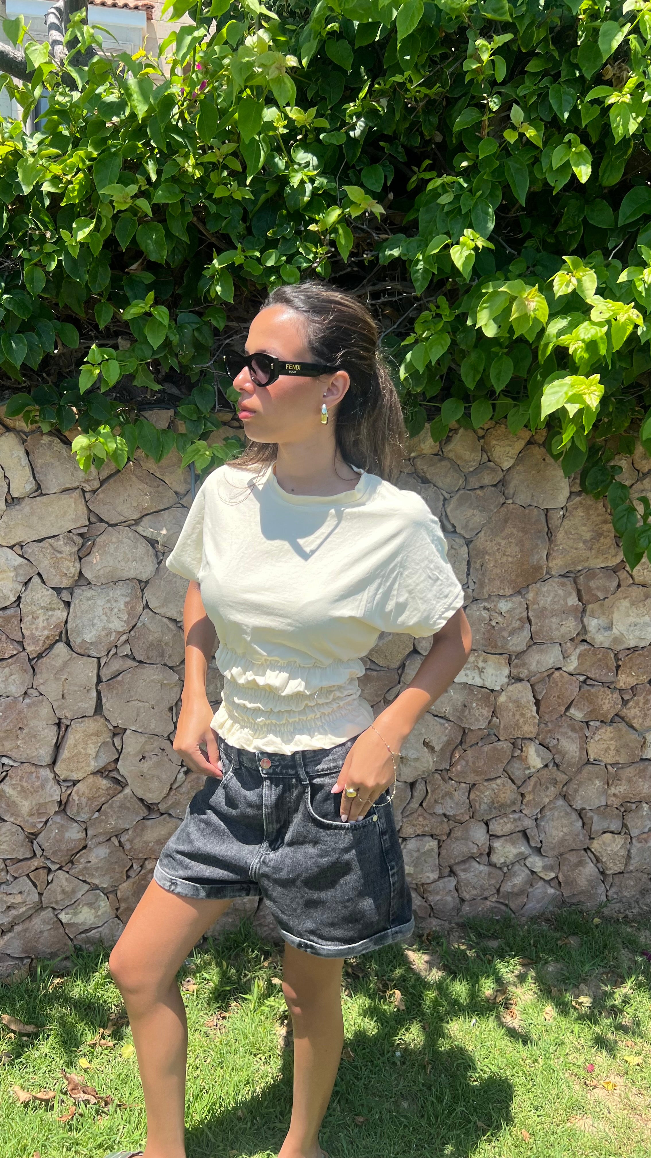 Shirred Waist Top