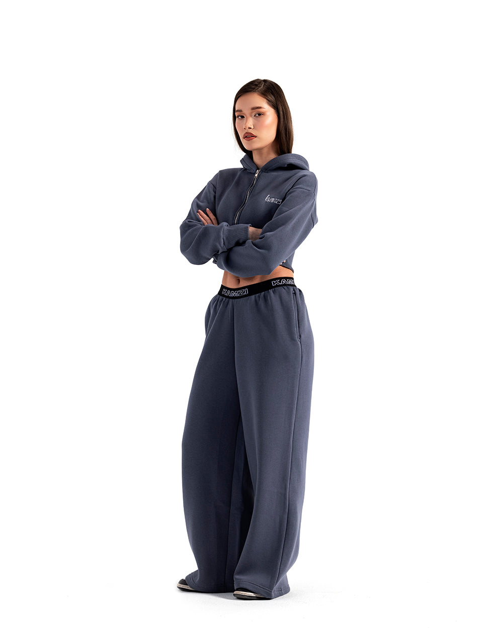 kamzi charcoal wide leg