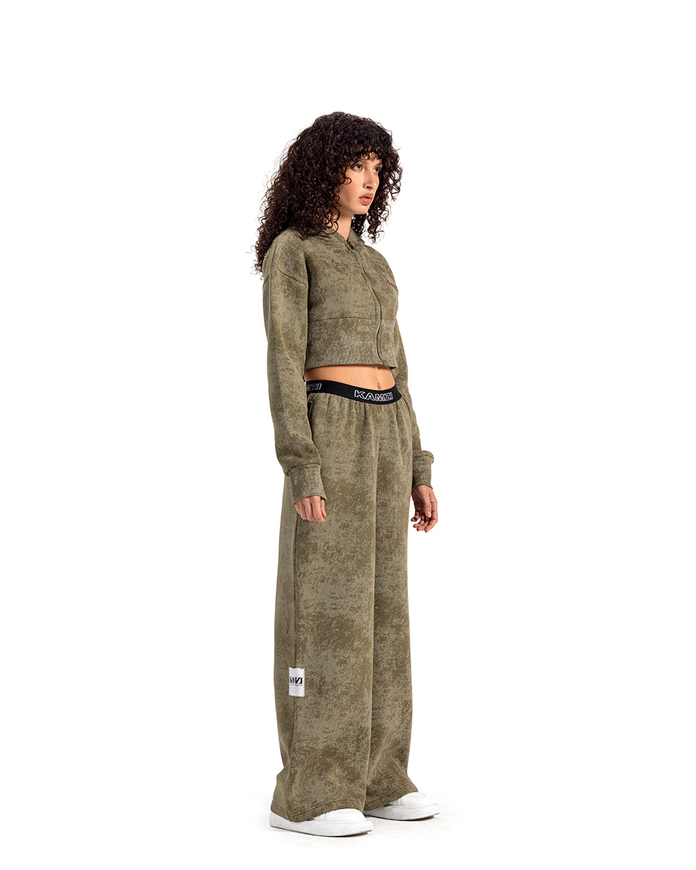 pistachio tie dye wide leg