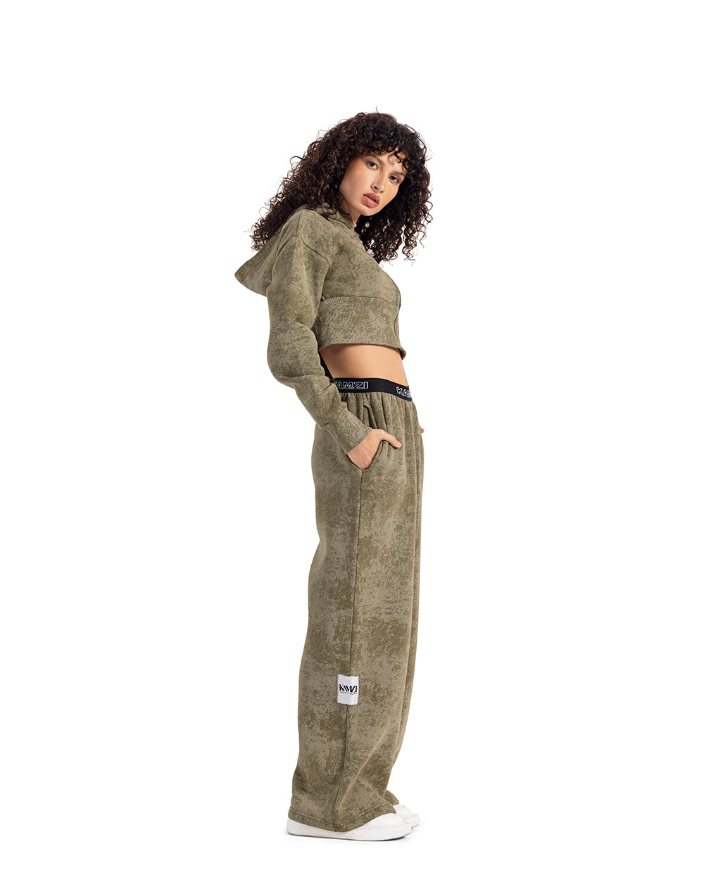 pistachio tie dye wide leg