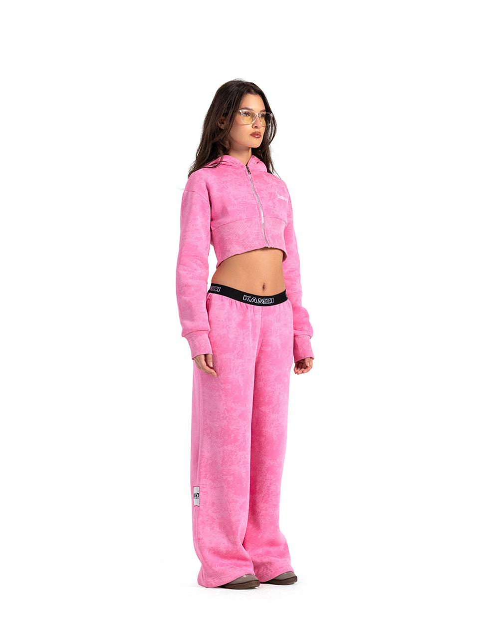 kamzi rose tie dye wide leg