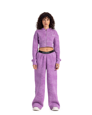 pale mauve tie dye pants