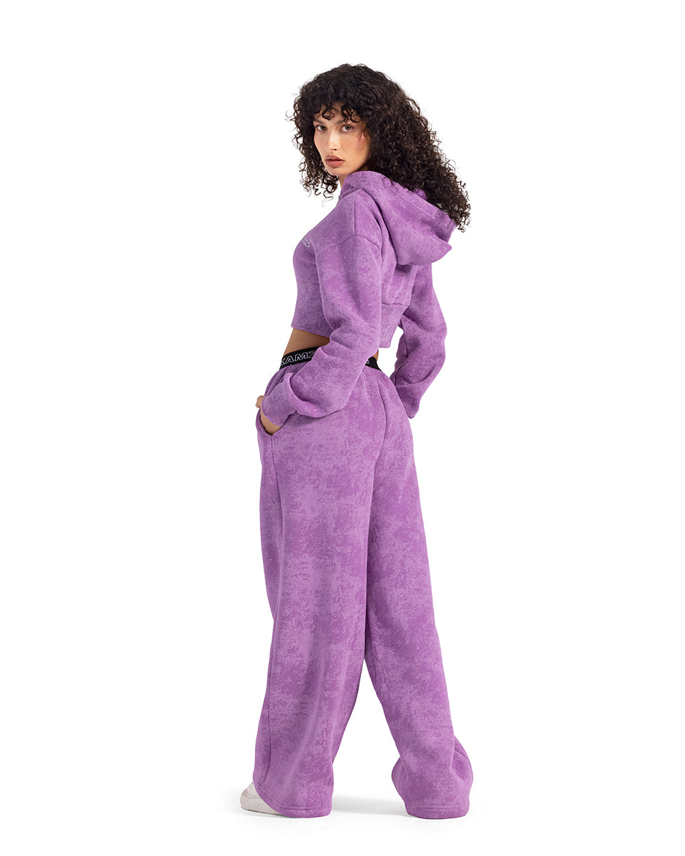 pale mauve tie dye pants