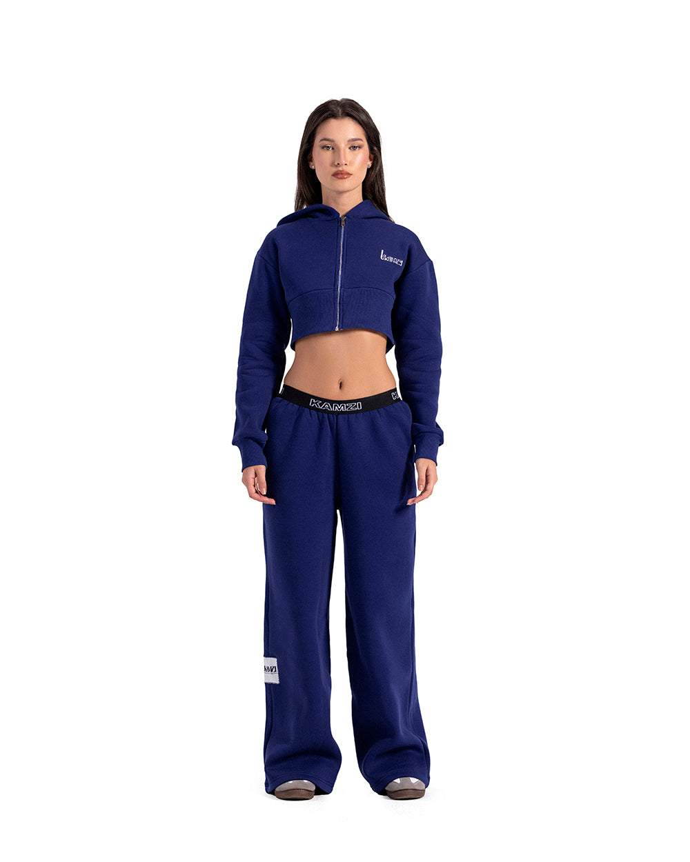 kamzi navy wide leg