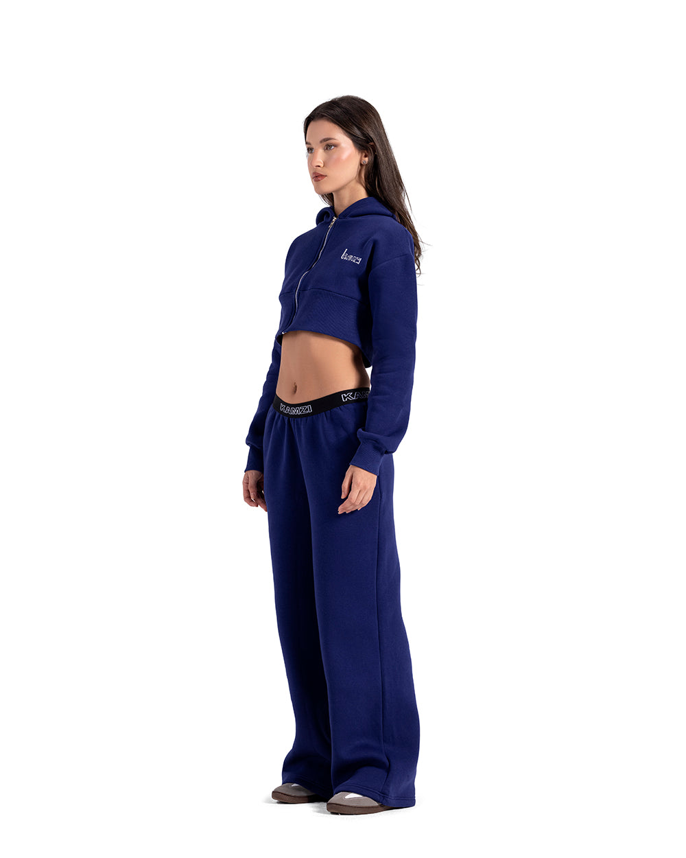 kamzi navy wide leg