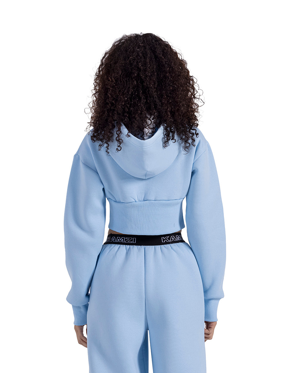 baby blue cropped jacket