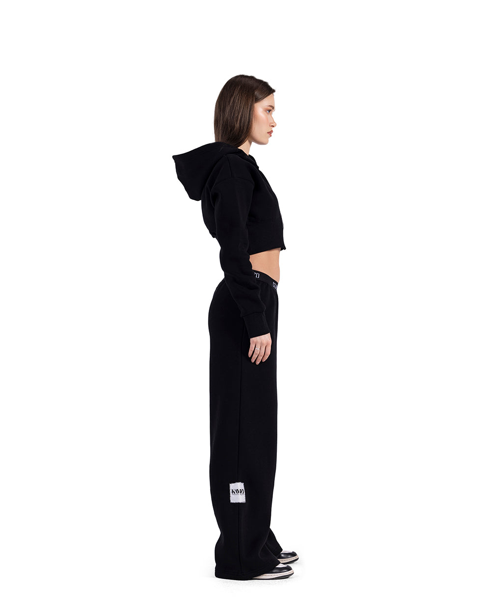 kamzi black wide leg