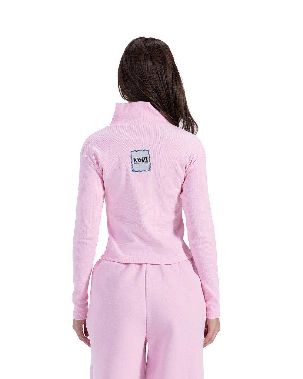baby pink zipper jacket