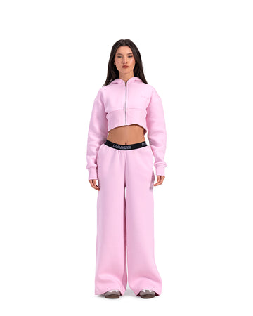 baby pink cropped jacket