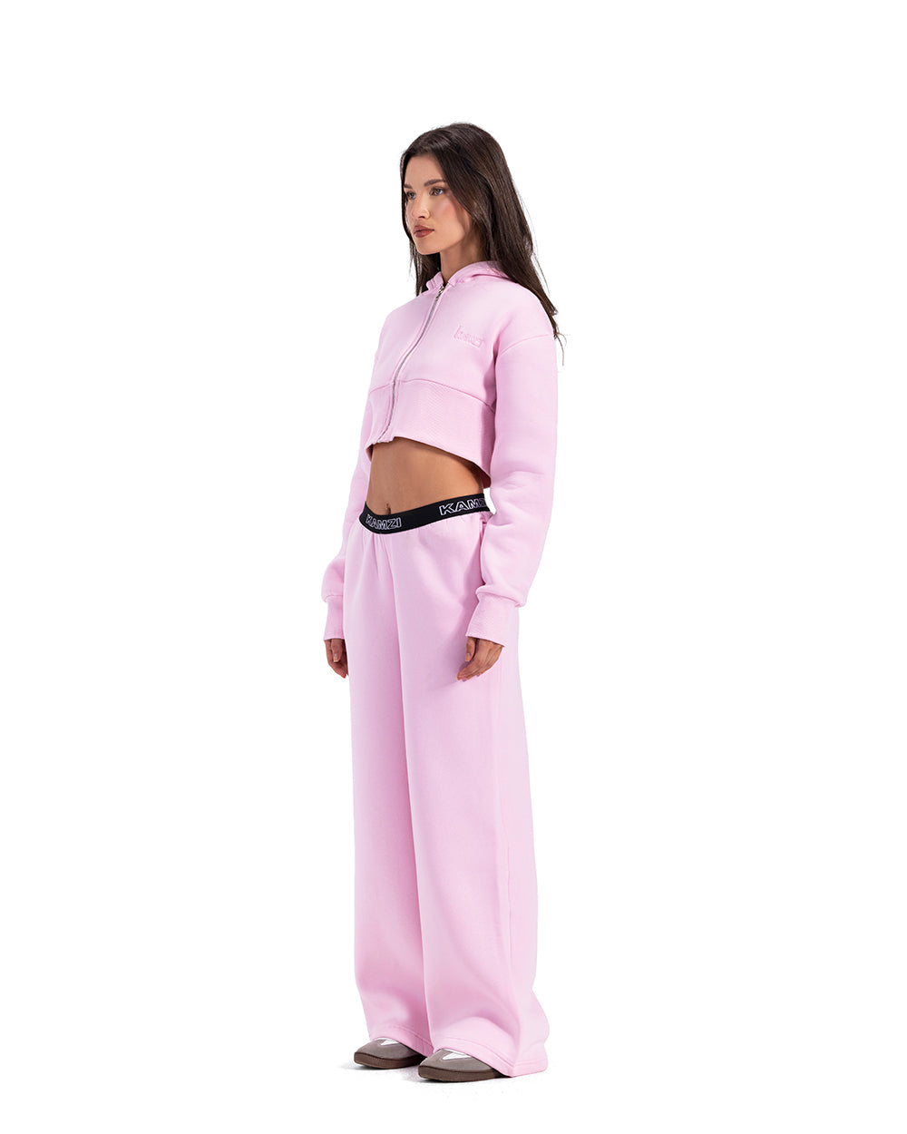 kamzi baby pink wide leg