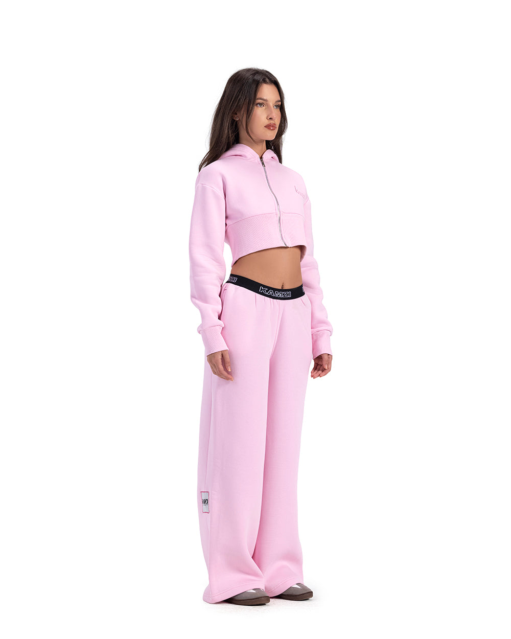 baby pink cropped jacket
