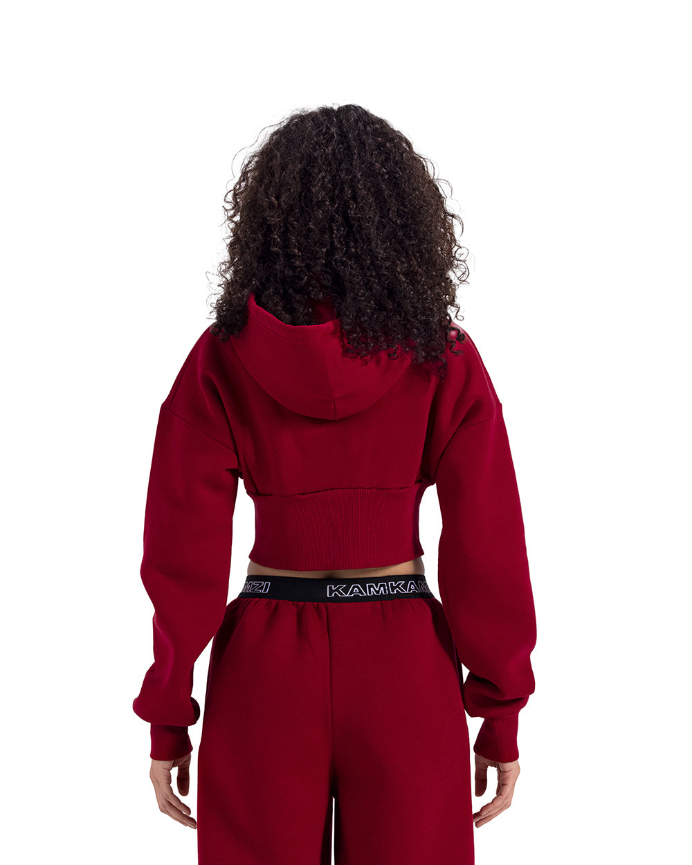 burgundy cropped jacket