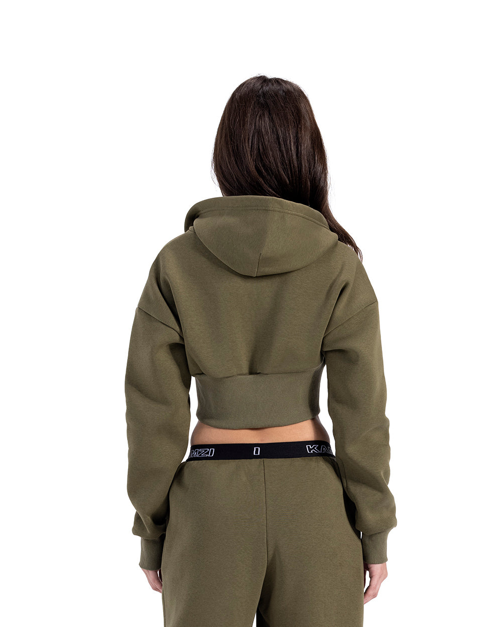 vert olive cropped jacket