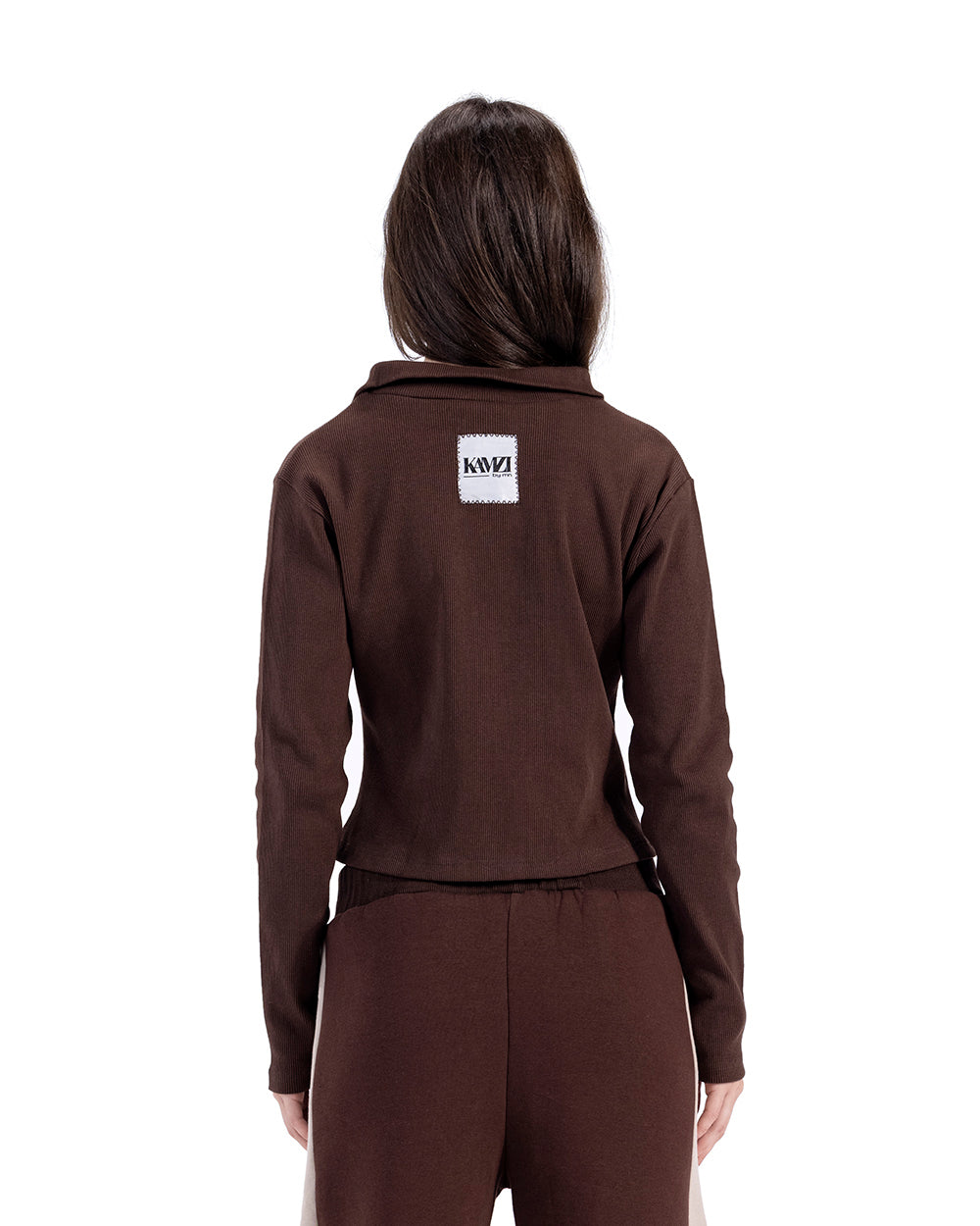 dark brown zipper jacket