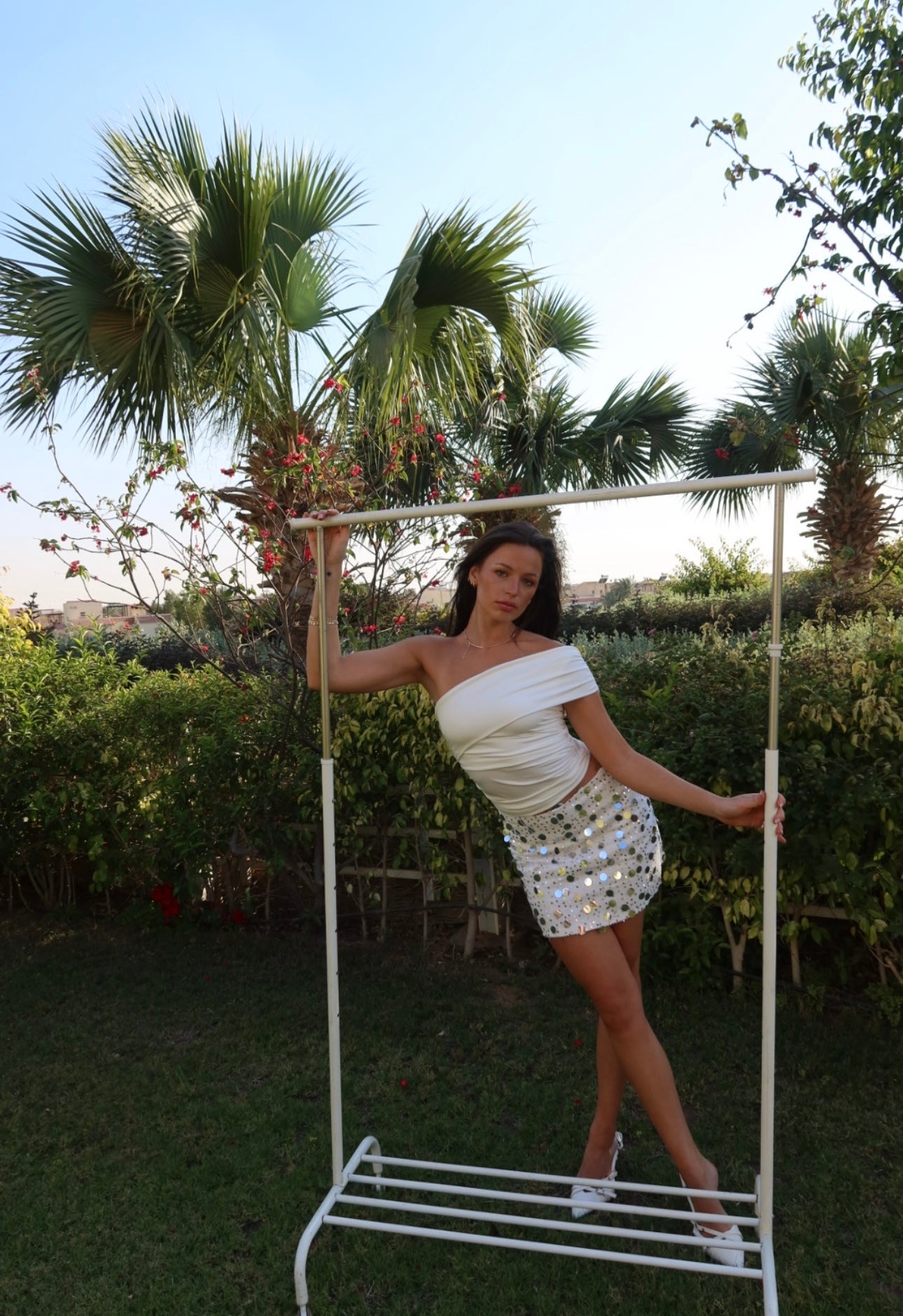 White skirt
