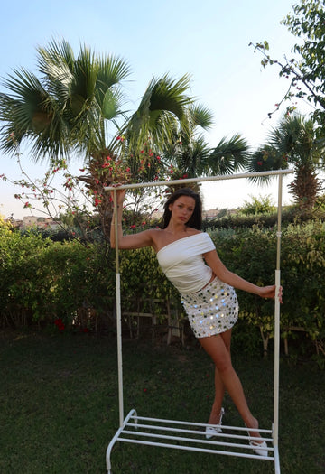 White skirt