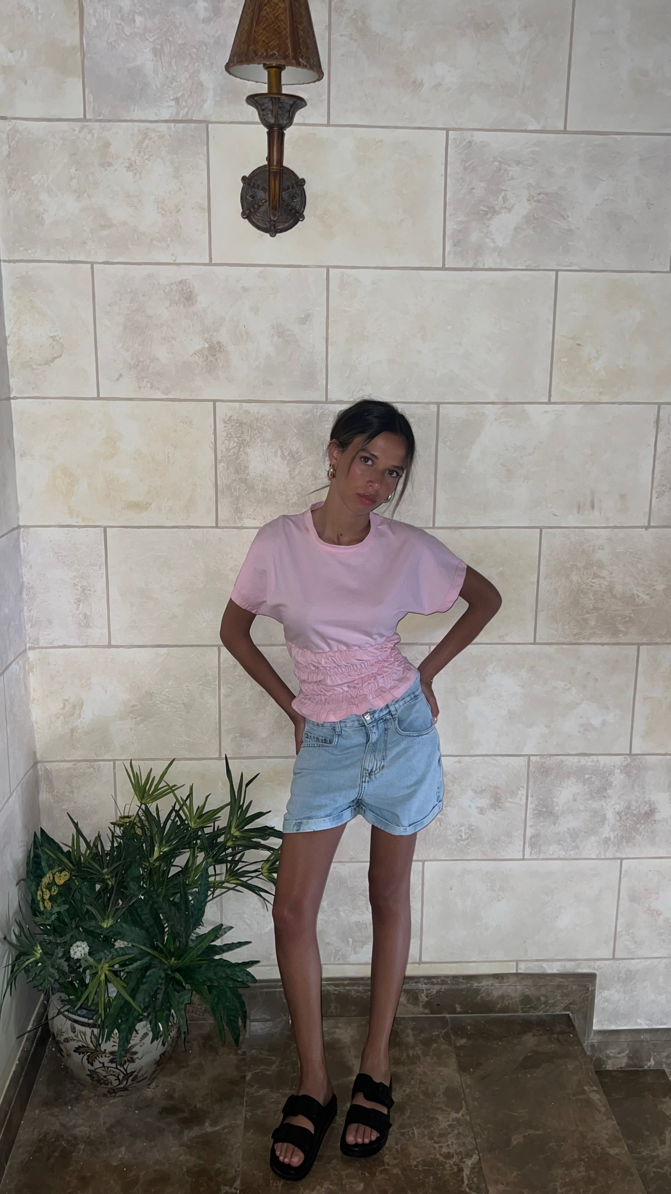 Shirred Waist Top