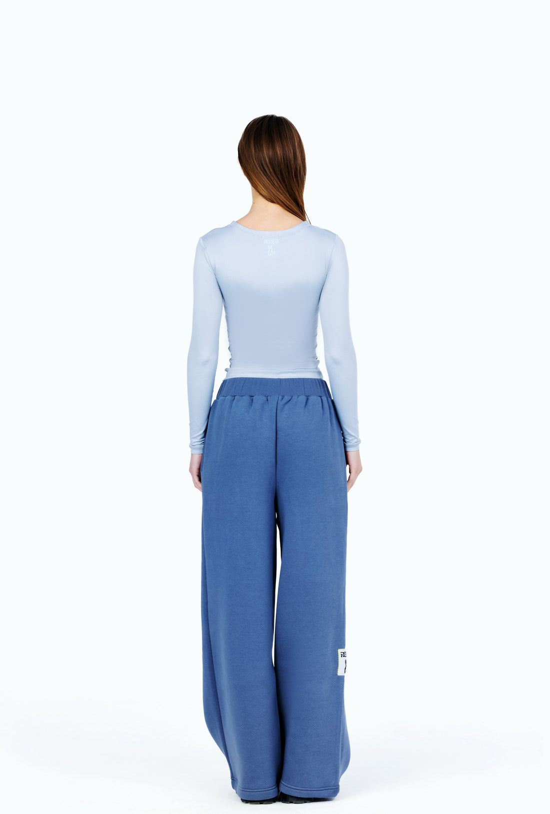 charcoal wide leg