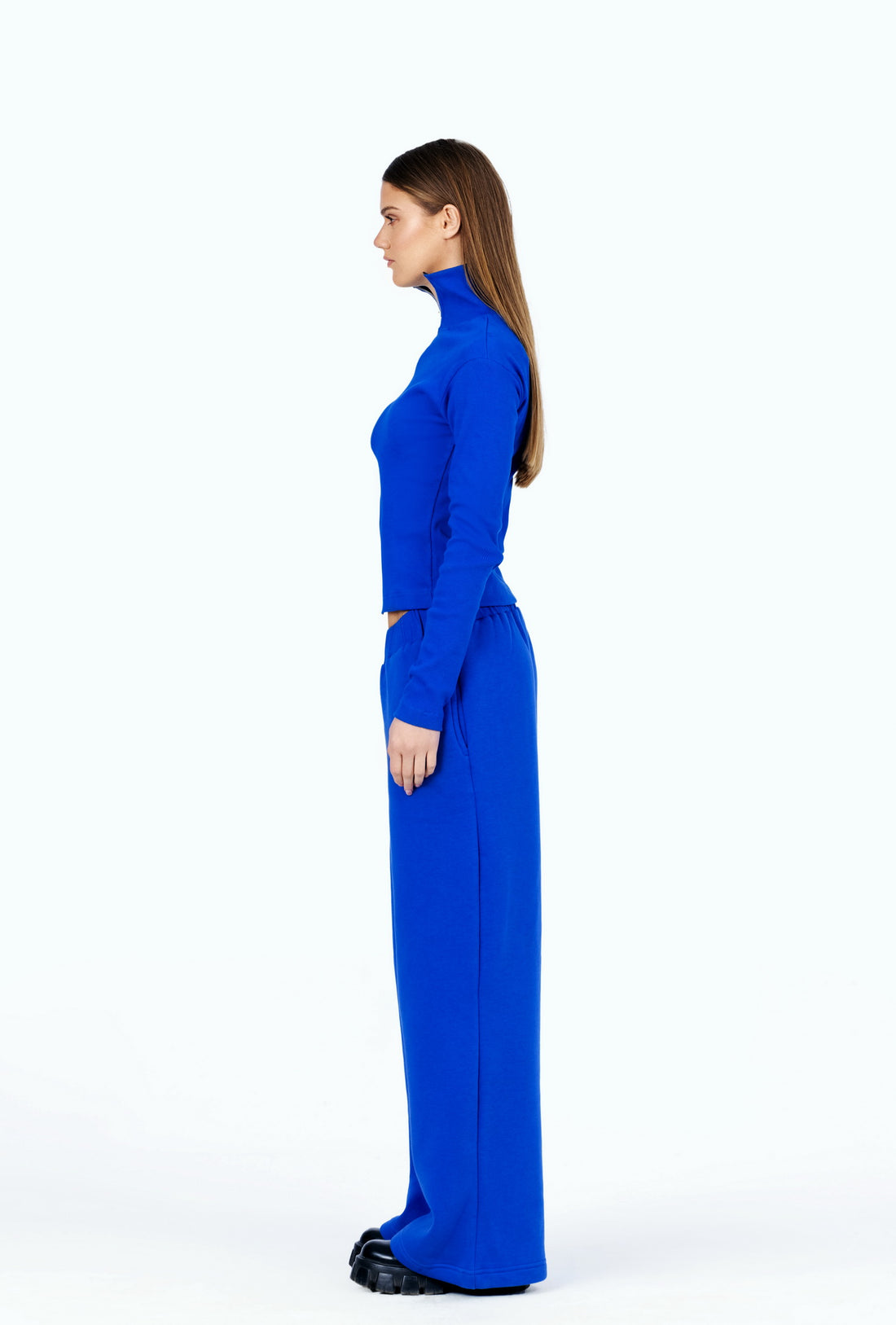 blue zipper jacket
