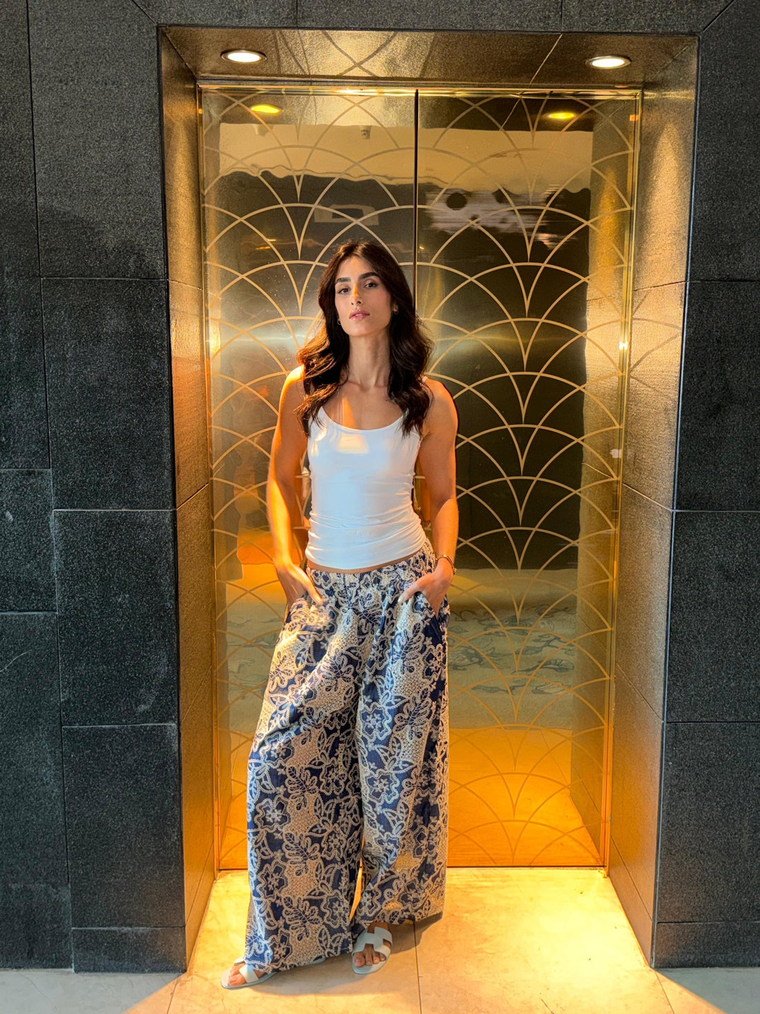 Indigo Blossom Pants