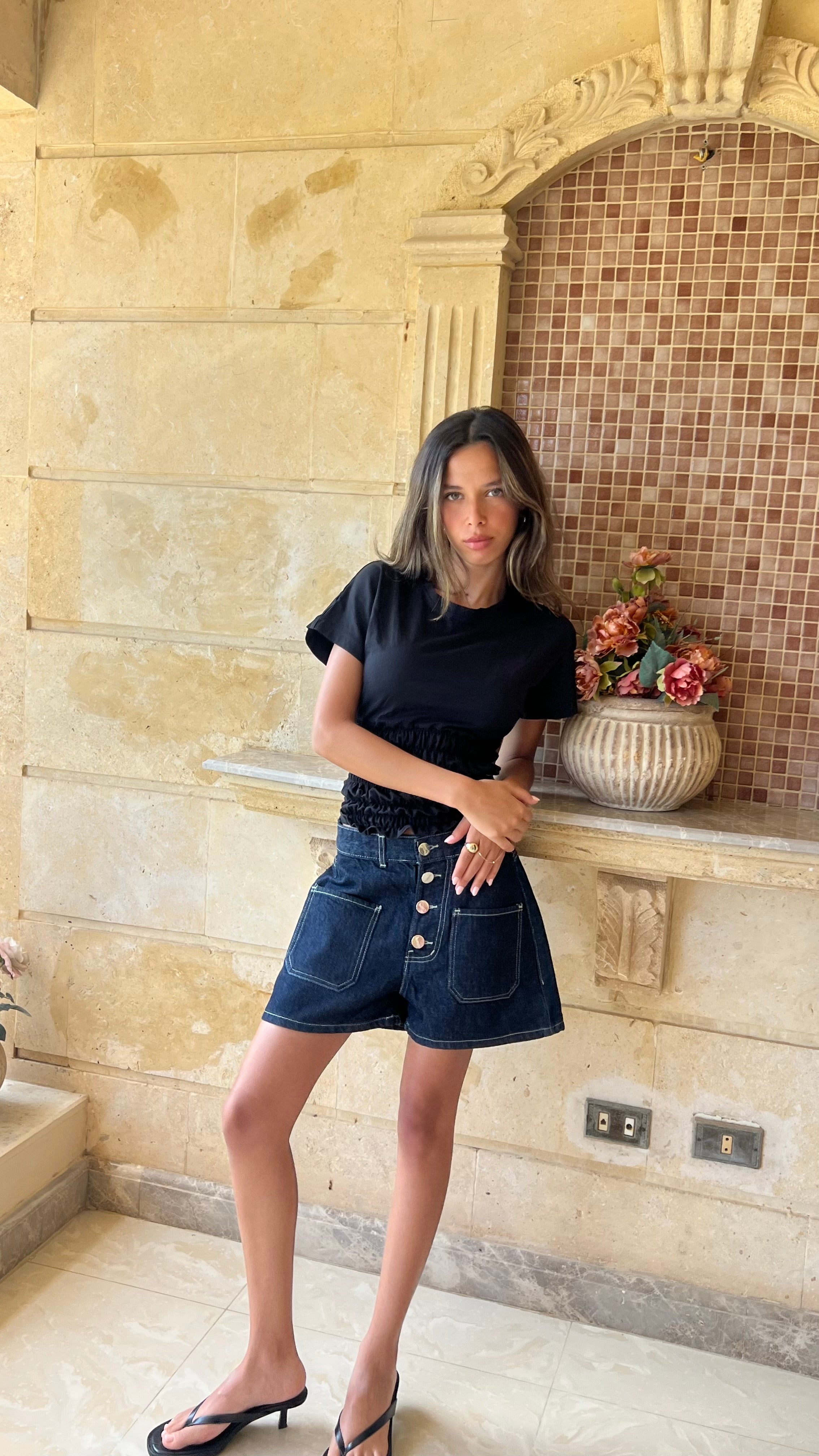 Shirred Waist Top
