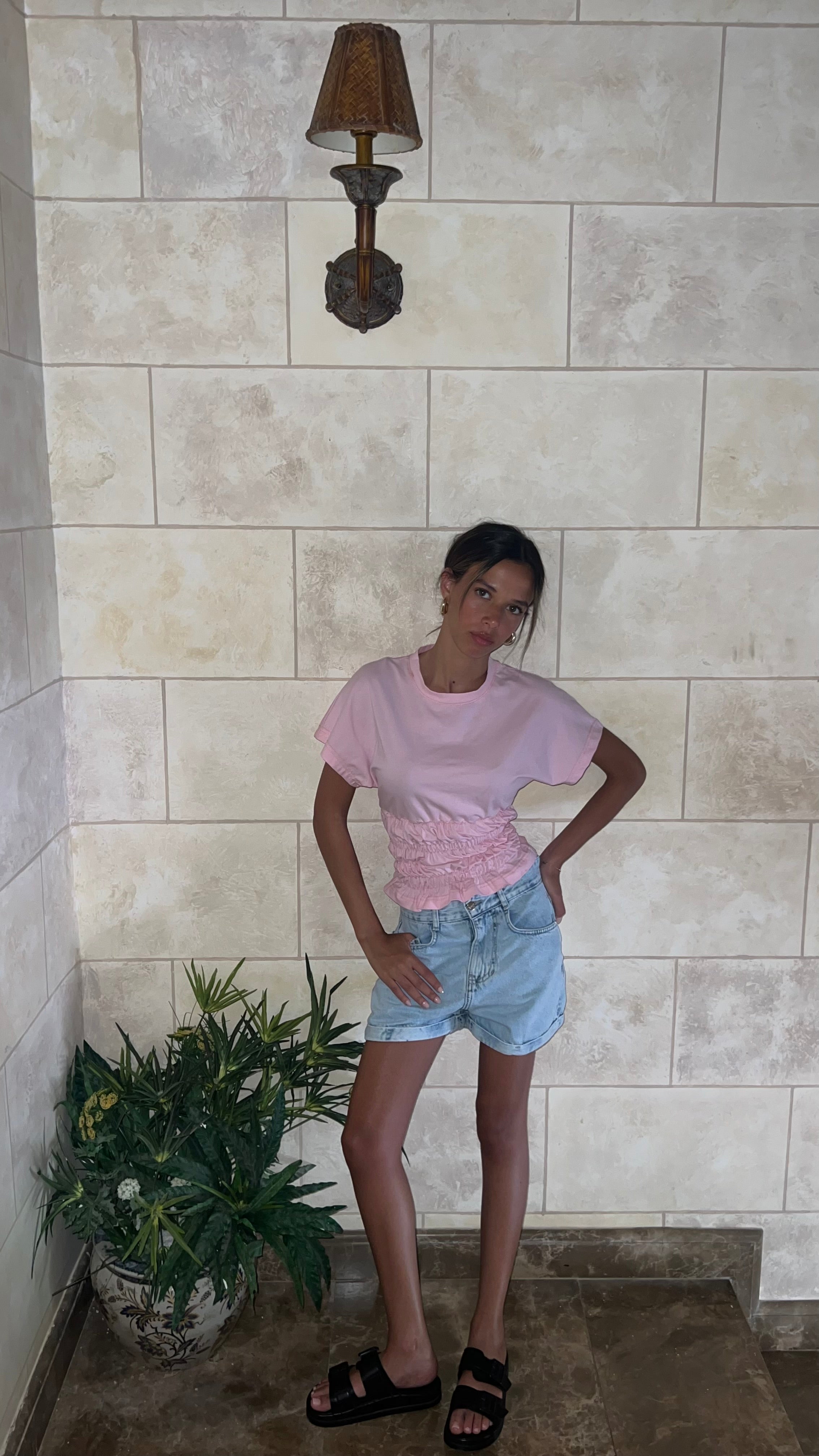 Shirred Waist Top