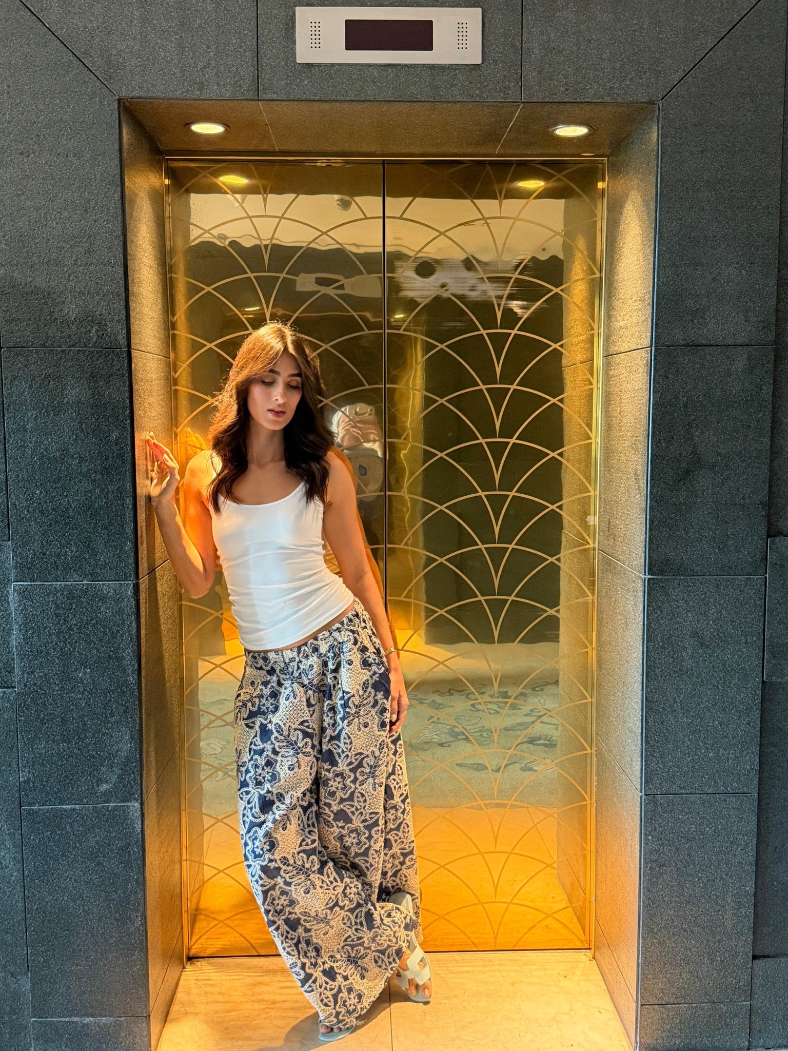 Indigo Blossom Pants