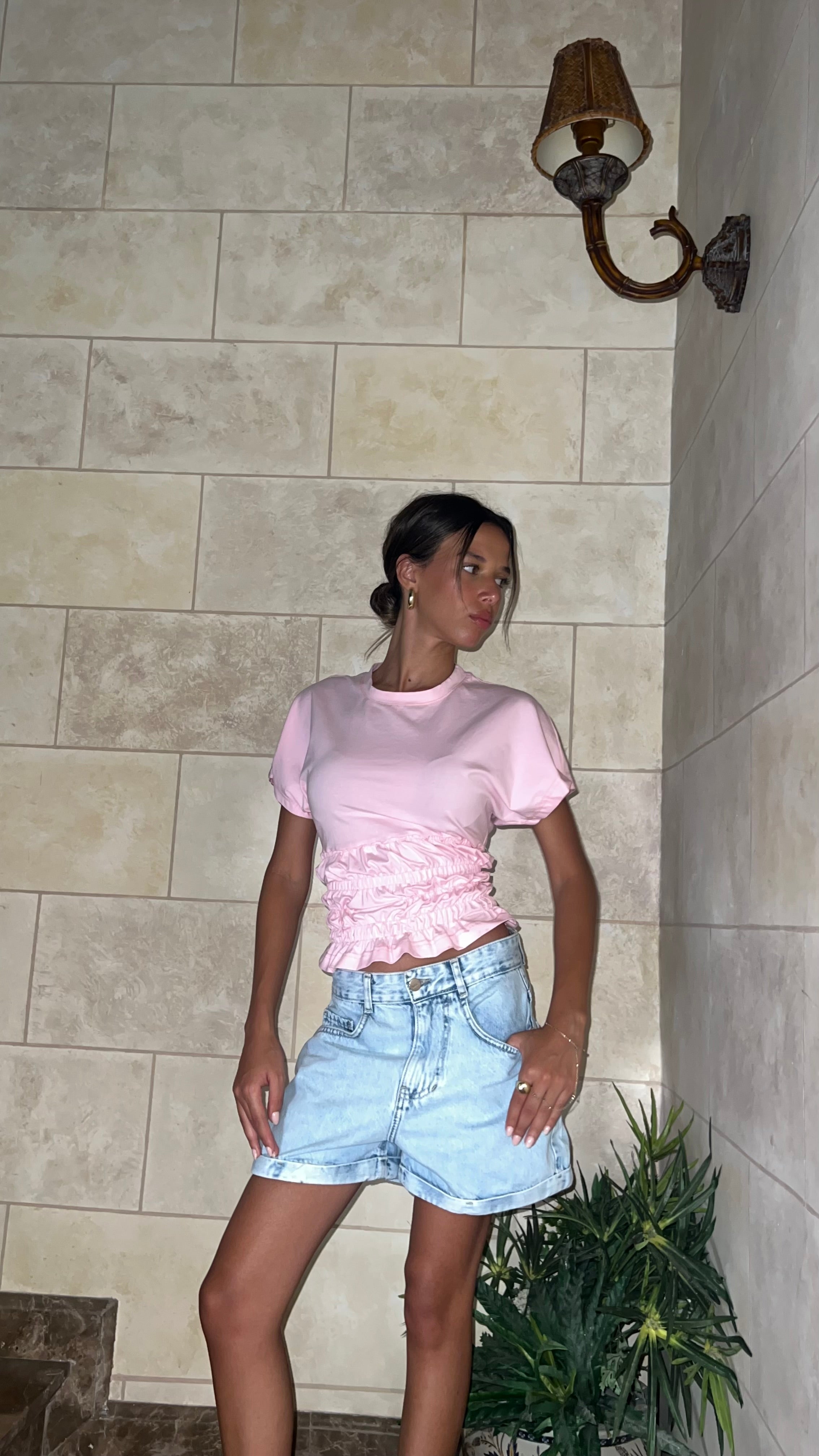 Shirred Waist Top
