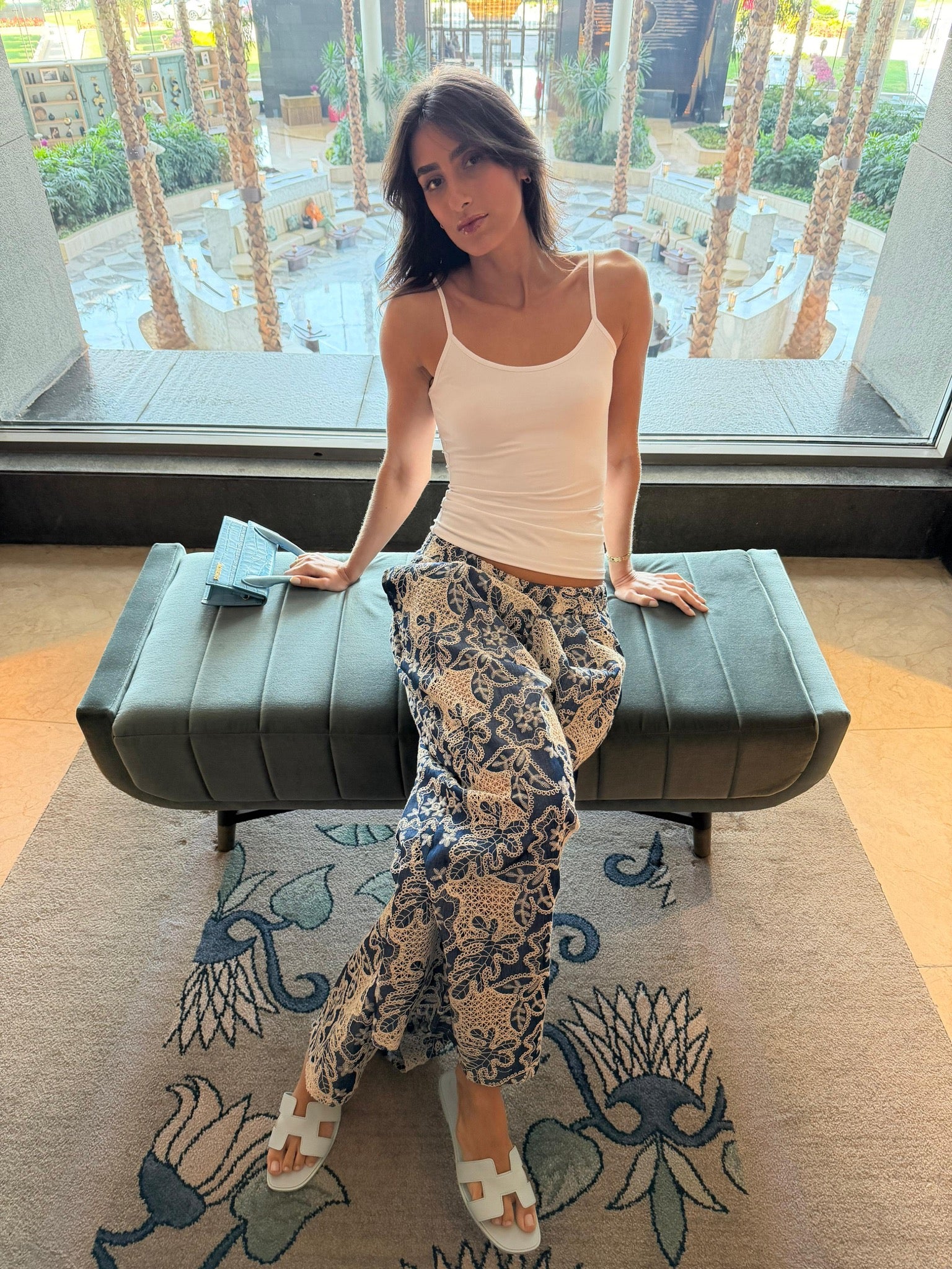 Indigo Blossom Pants