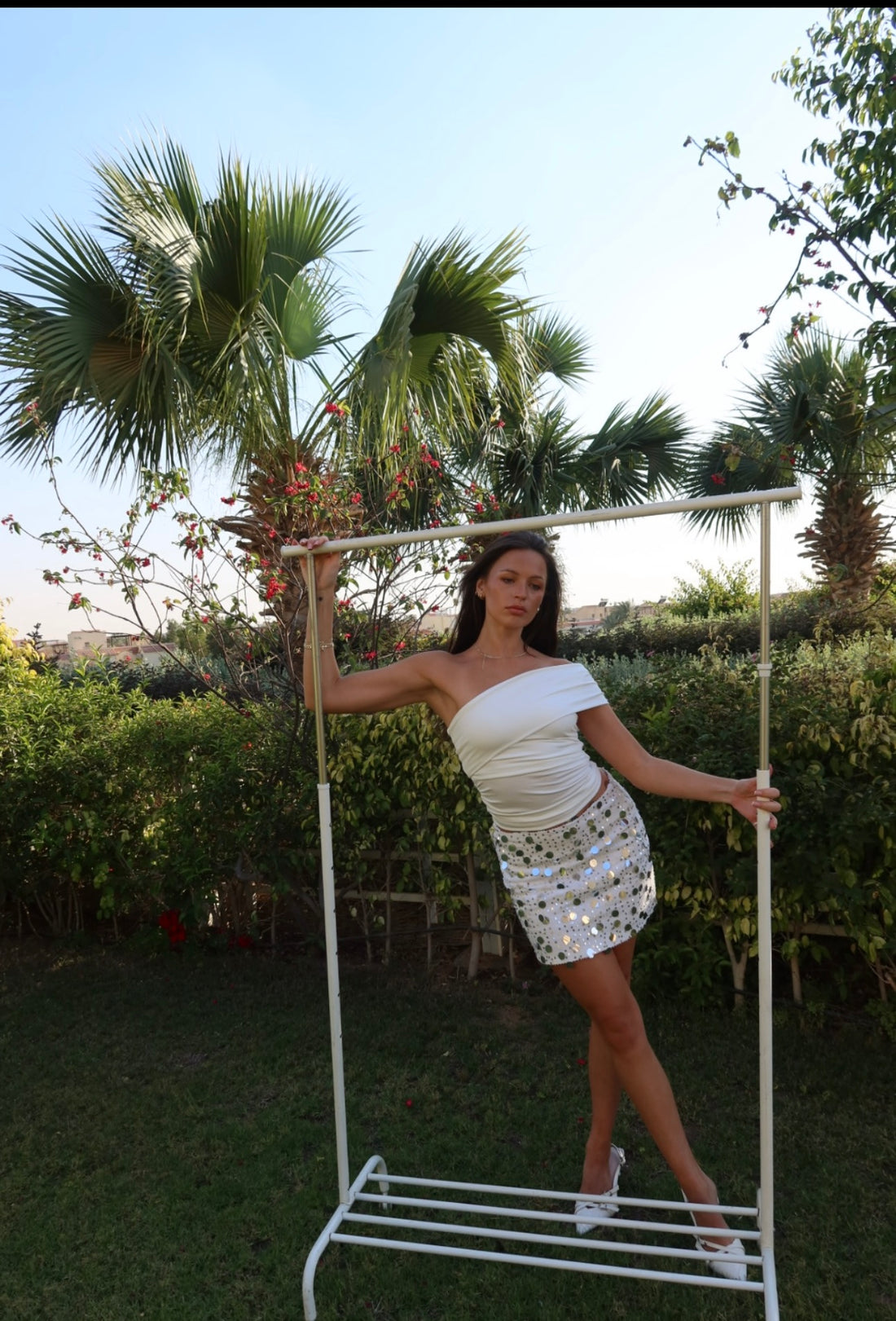 White skirt
