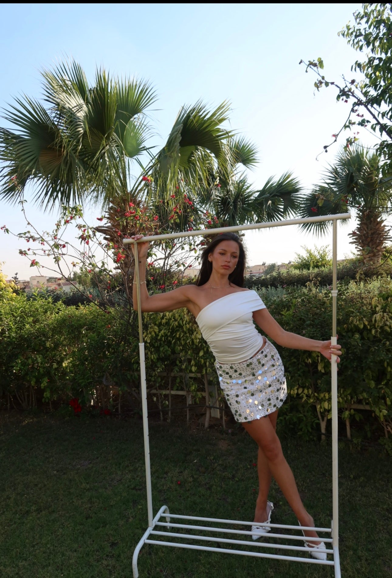 White skirt