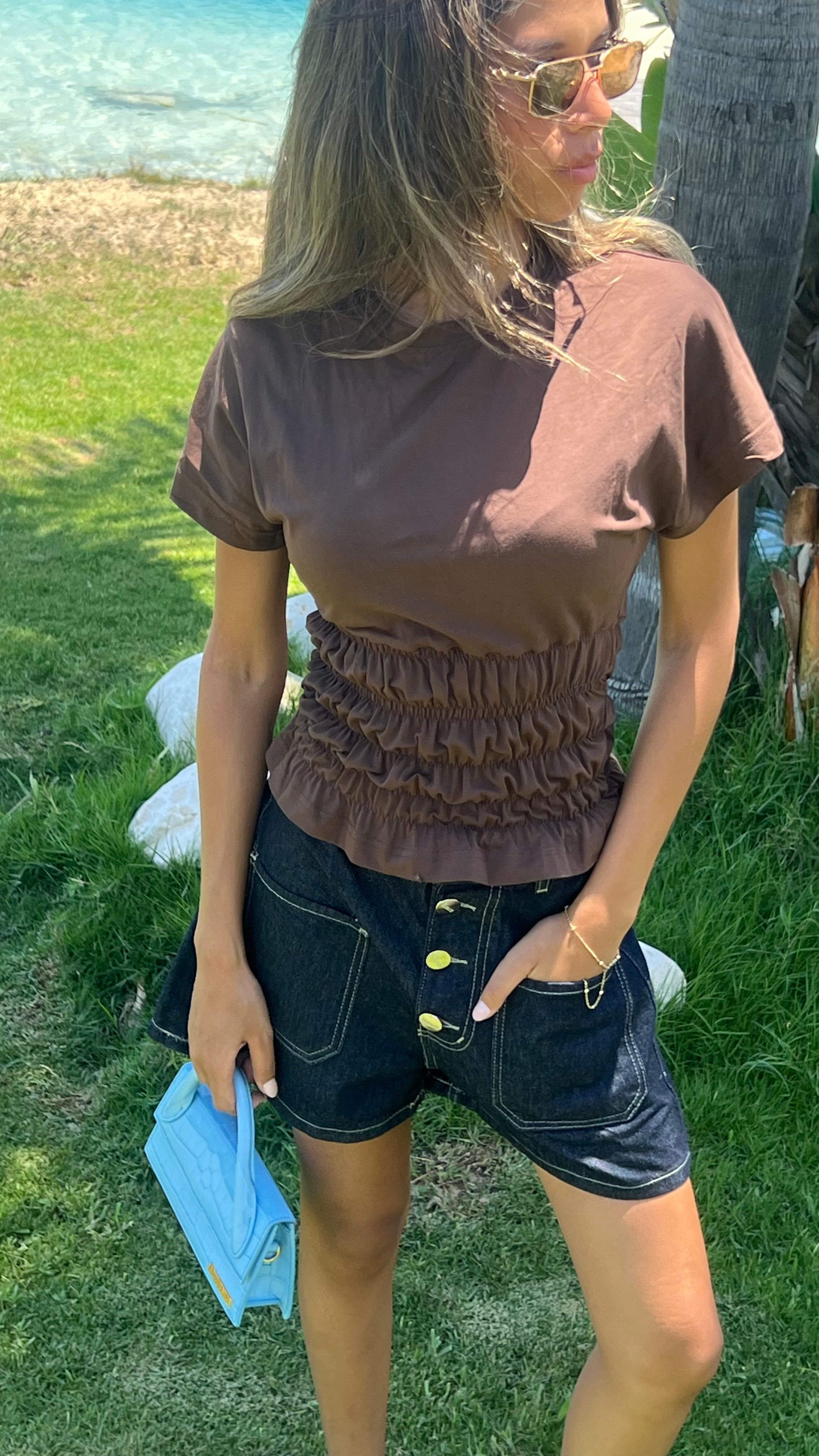 Shirred Waist Top