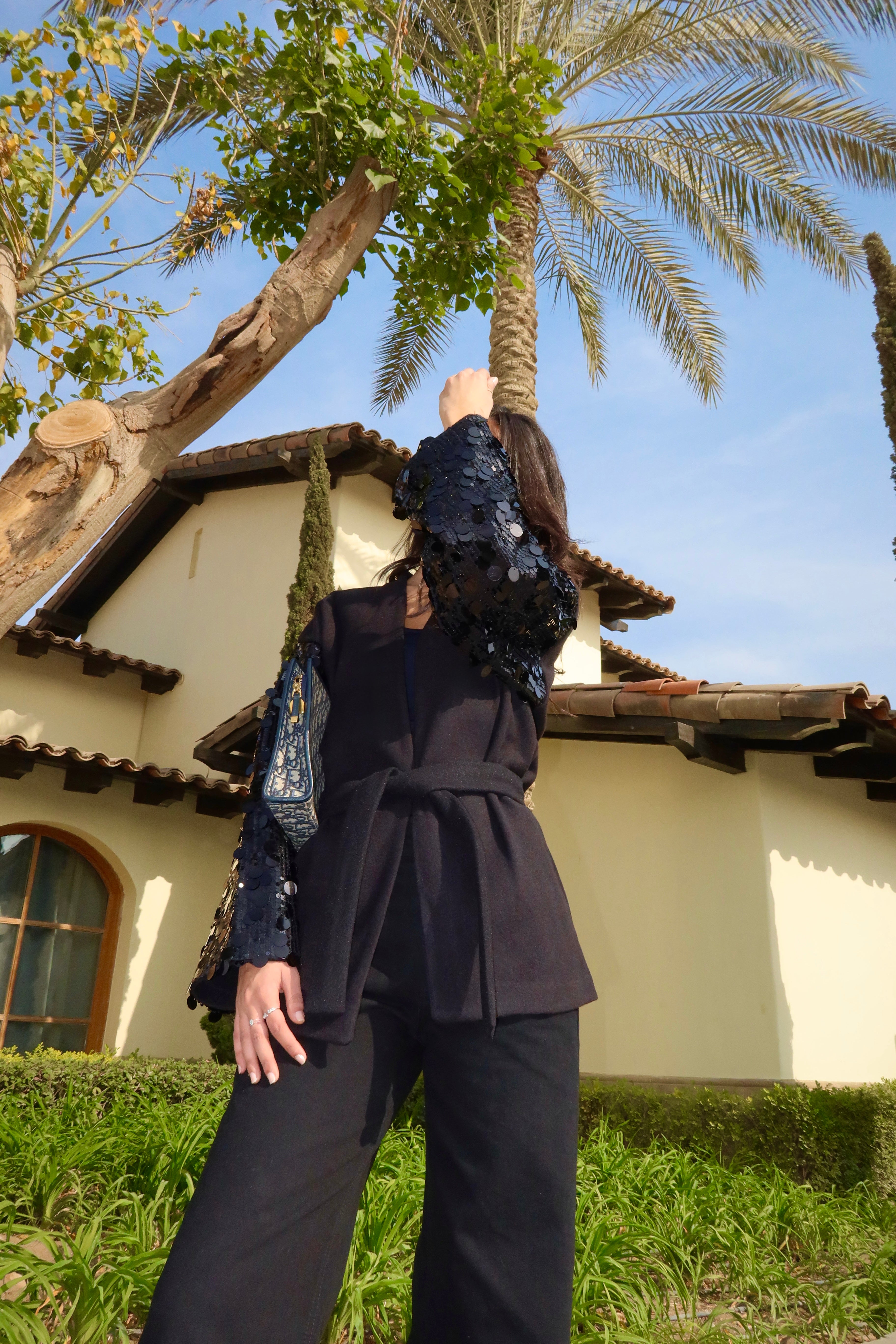 Moonlight Sparkle Cardigan In Black