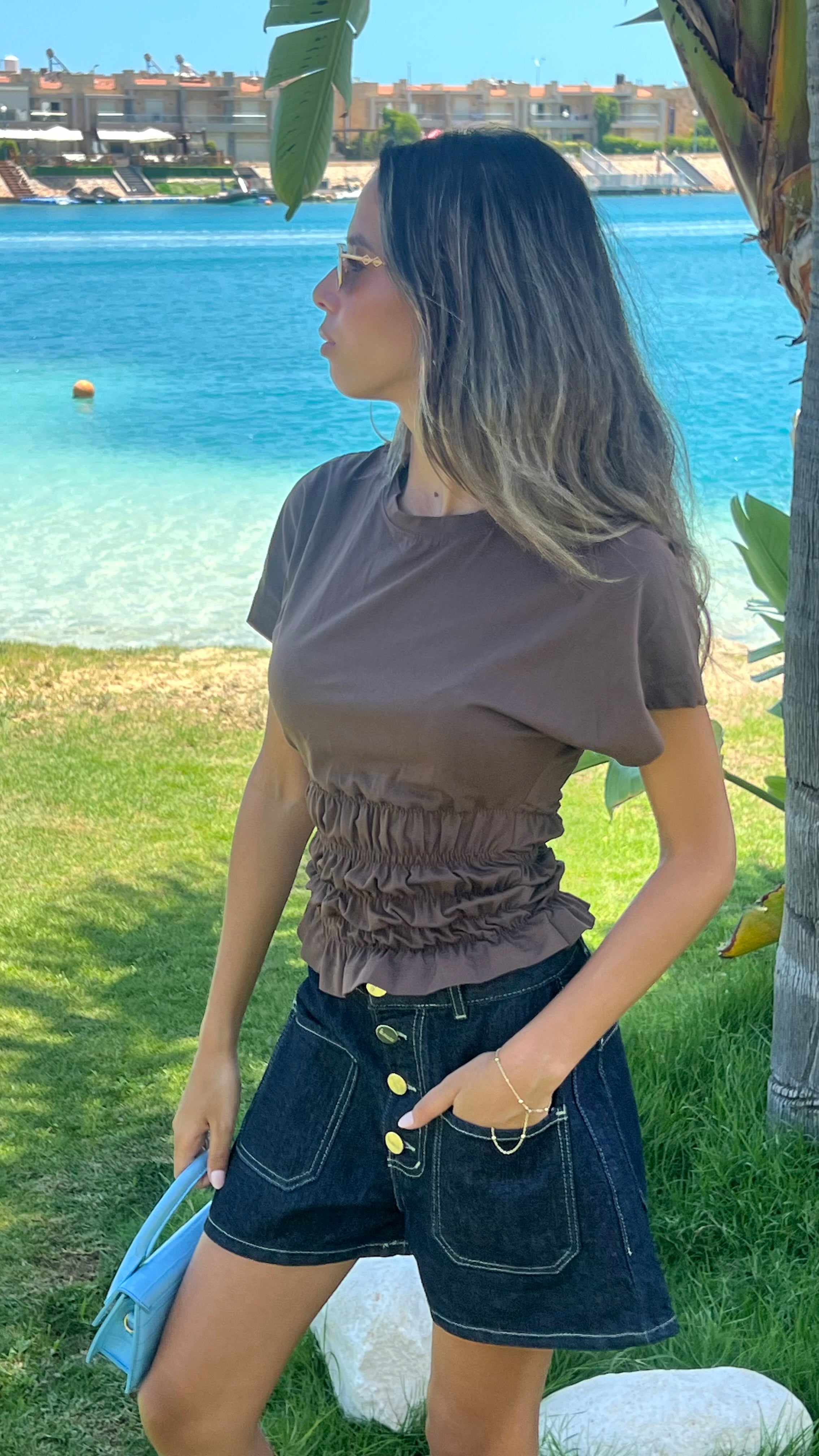 Shirred Waist Top