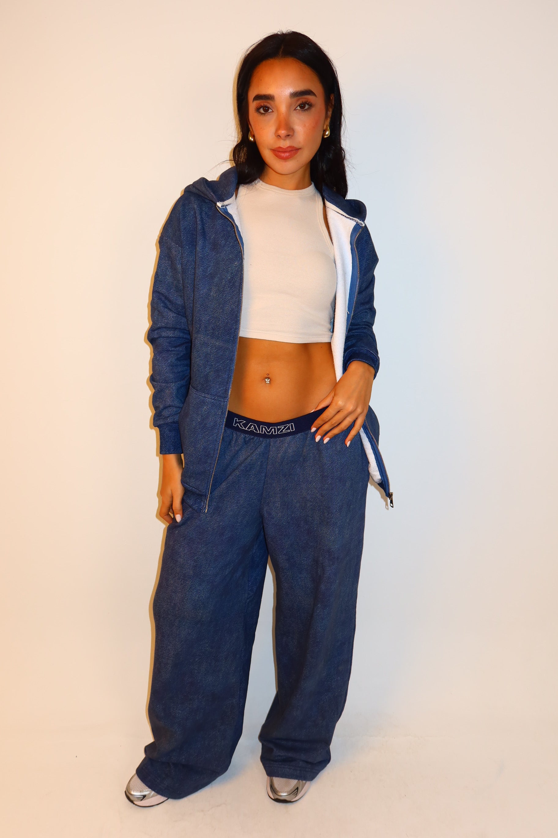 Oversized Zip Up Jacket Ash