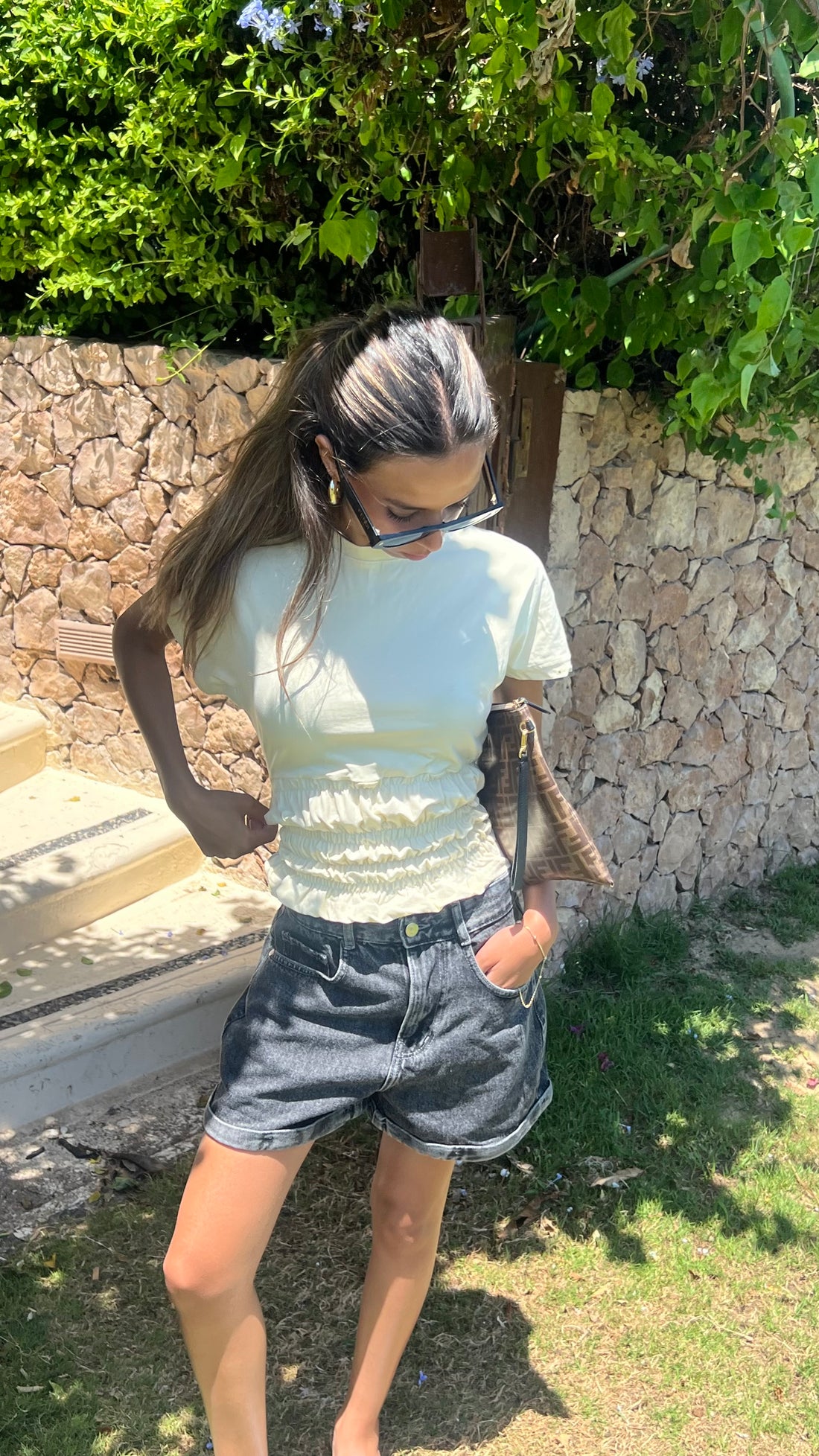 Shirred Waist Top