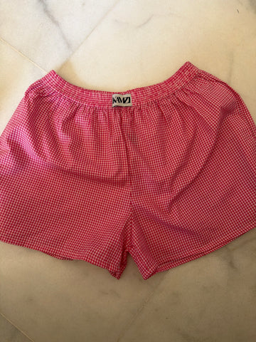 Pink gingham shorts
