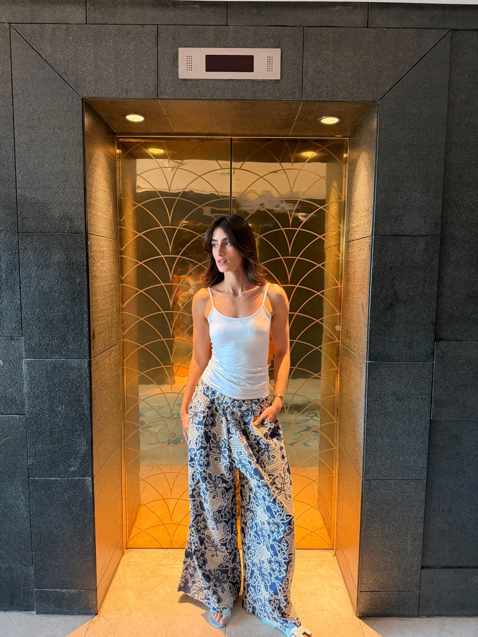 Indigo Blossom Pants