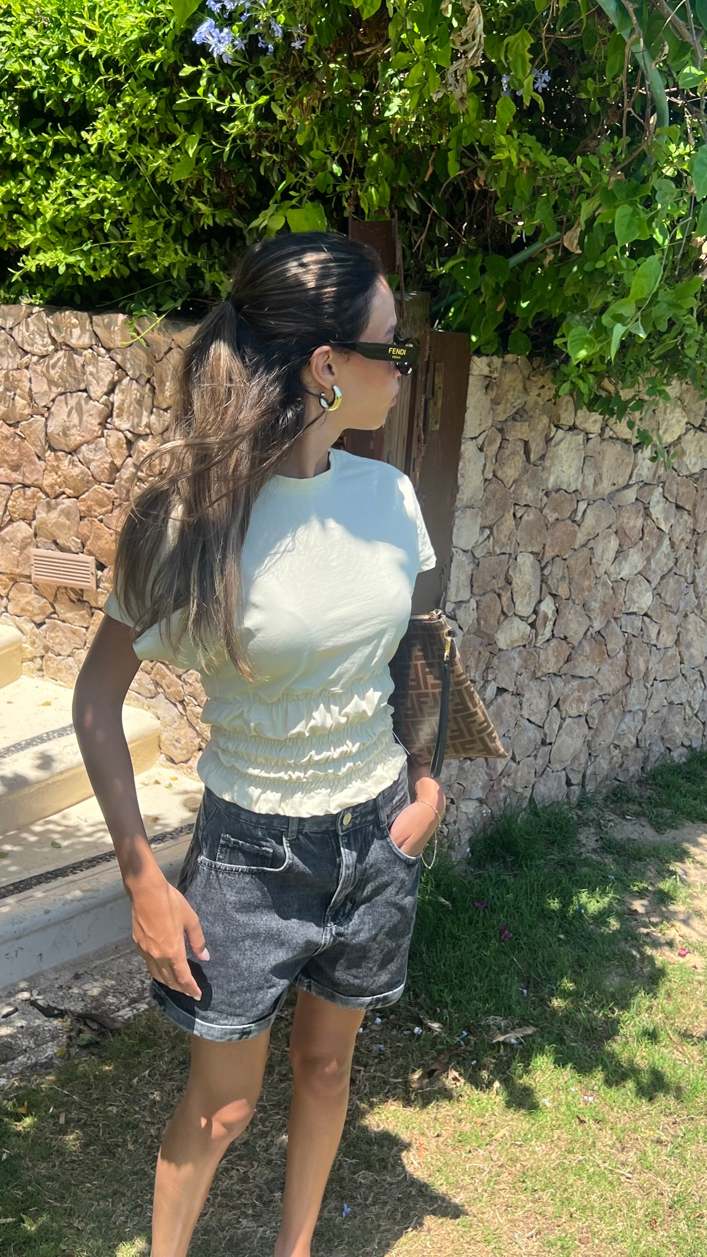 Shirred Waist Top