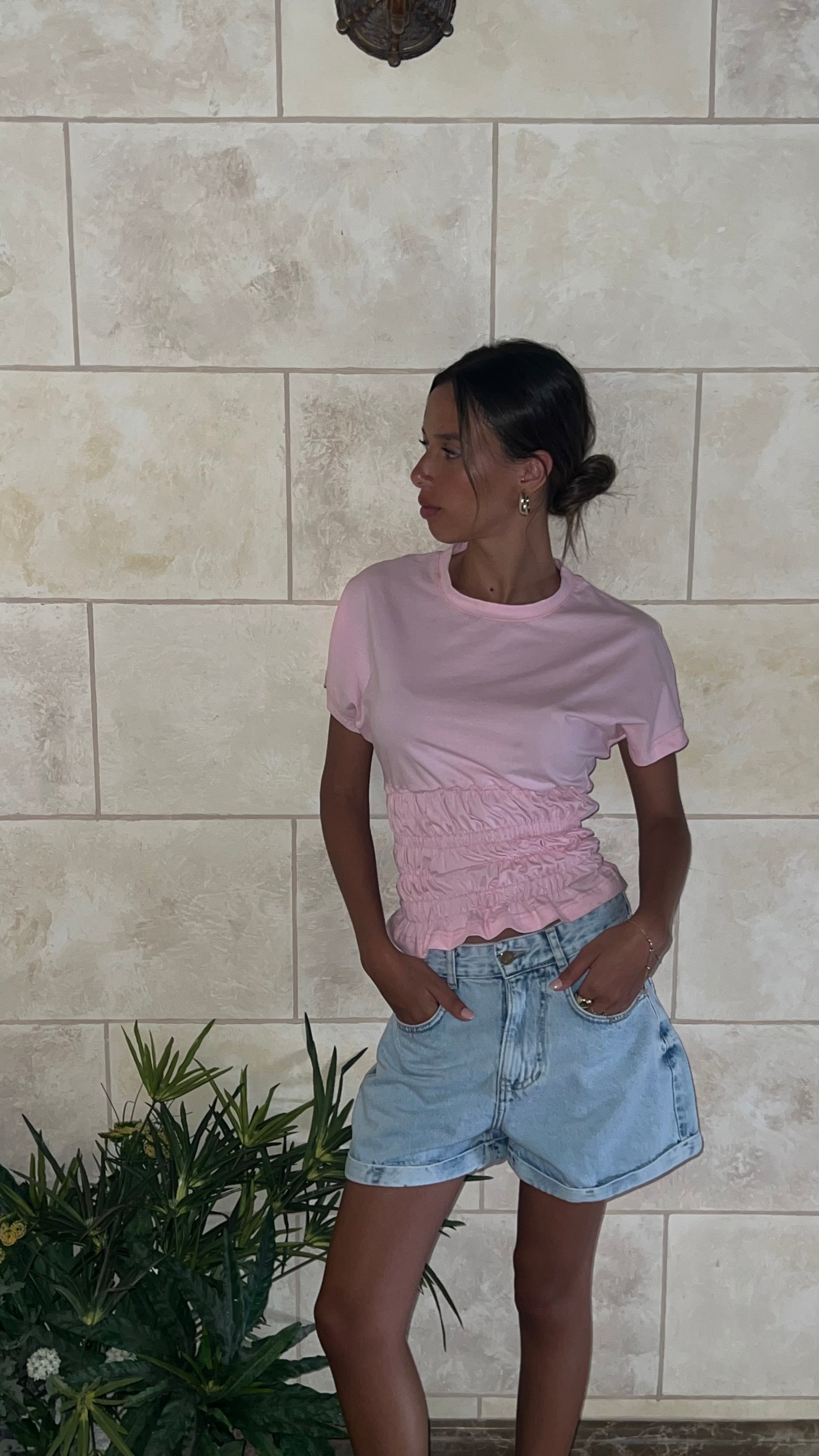 Shirred Waist Top