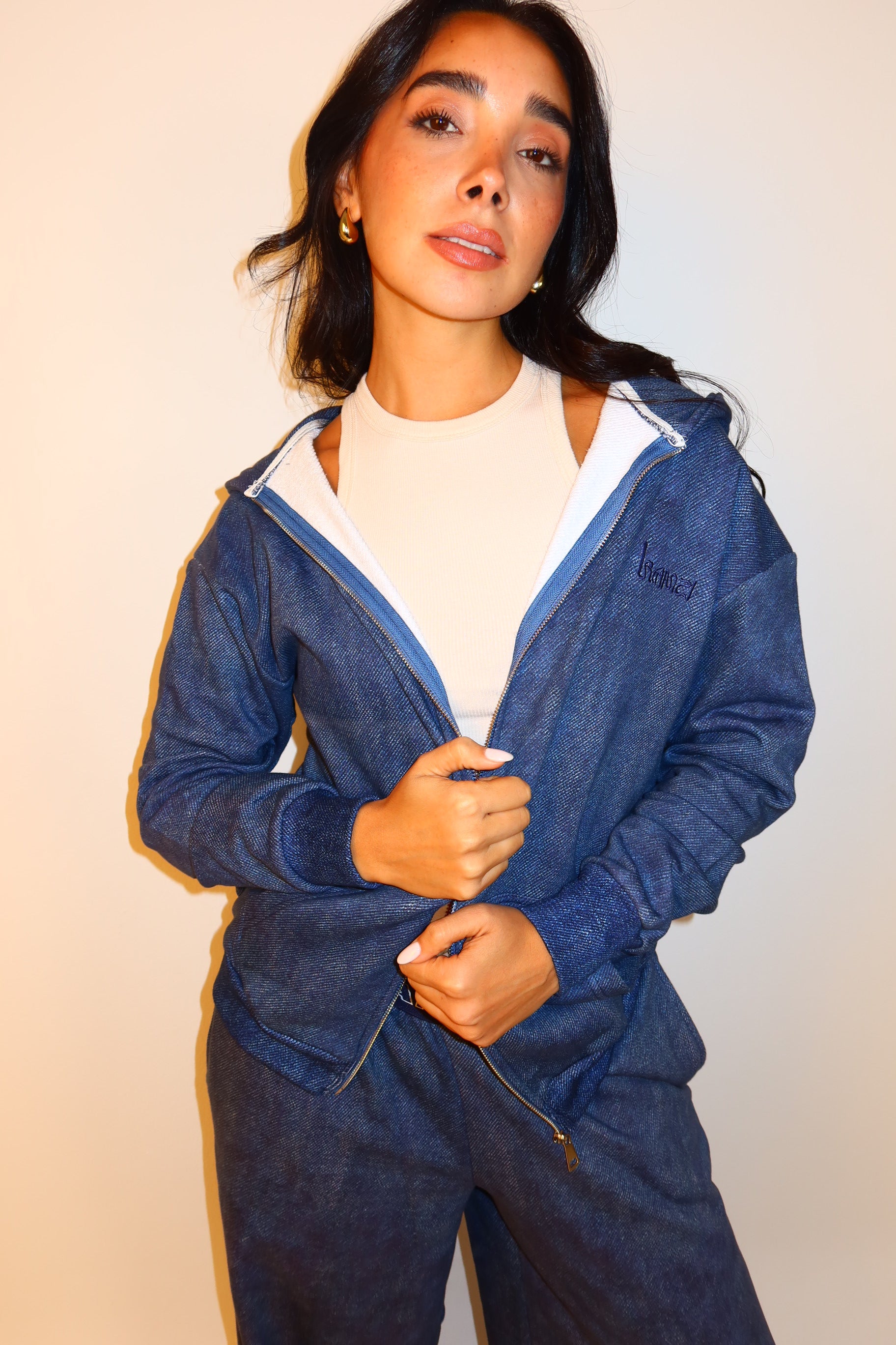 Oversized Zip Up Jacket Ash