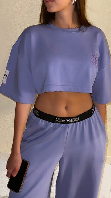 Kamzi Summer Dark P￼urple Pants
